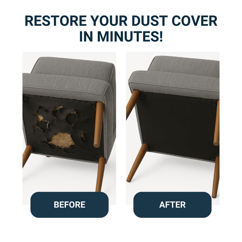 House2Home 40 Inch x 3 Yard Upholstery Black Cambric Dust Cover Fabric Replacement for Sofa Chair Furniture and Twin Box Spring Foundations, Conceals Springs and Webbing Inside Furniture - Image 4